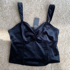 Abercrombie and Fitch Velvet Crop